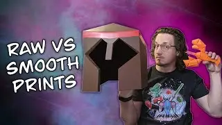 Raw 3D Print Vs Smooth 3D Print