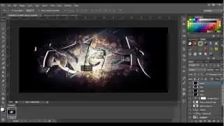 photoshop cs6 text garffiti speed art// tanger