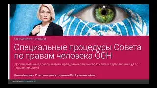 Разберем самый малоизвестный способ защиты в органах ООН - Специальные процедуры