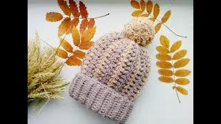 Шапочка узором 