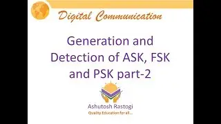 Generation and Detection of ASK, FSK and PSK part 2|ASK|PSK|FSK|Digital Modulation