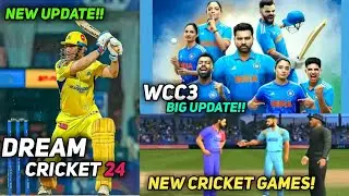 Cricket Games News | Wcc3 New Update | Dream Cricket 24 New Update | CCL24 New Cricket Games