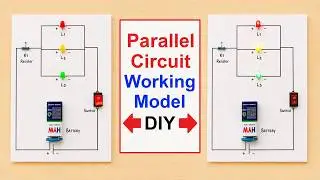 parallel circuit working model for science exhibition with resistor  - physics project - DIY pandit