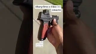 Sig P365 X macro w/ a sharp bros Improved Grip module w/ Brazilian Cherry Wood and a FDEZ slide