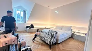 We got a free ROOM UPGRADE | Room Tour #TeamRamirez @Caspar Das Drei Häuser Hotel. Switzerland 🇨🇭
