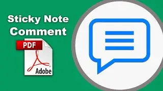 How to insert sticky notes comments in a pdf file using Adobe Acrobat Pro DC