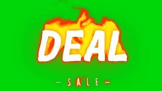Deal Fire Text Animation in Green Screen| Fire Text Animation