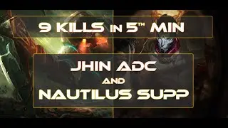 League of Legends Best Moment - Massive Snowball in BOT Lane (Jhin ADC /w Nautilus Support)