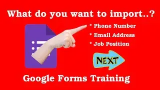 How to Import Question in Google Form | Google Form Training