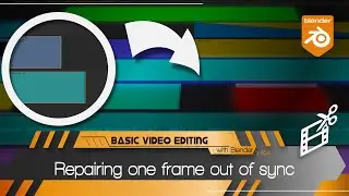 Basic video editing with Blender - Repairing one frame out of sync  (English)