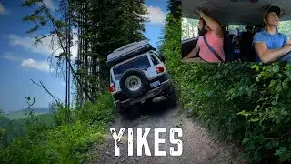 Offroading Toyota FJ Cruiser gets caught in the Tightest Trail yet!