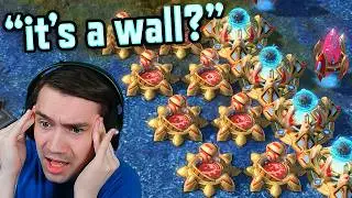 ByuN faces TOWER DEFENSE Protoss! StarCraft 2
