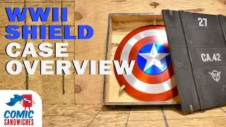 Wooden Captain America Shield Display Crate by Comic Sandwiches