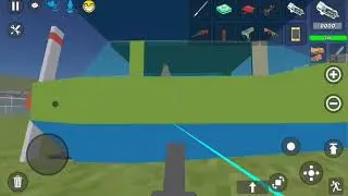 Учусь водить самолёт в simple sandbox