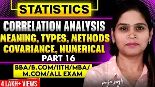 Correlation Analysis | Correlation Coefficient | Coefficient Of Correlation | statistics | BBA | BCA