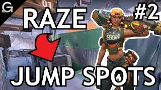Raze DOUBLE JUMP Spots on ICEBOX - Part 2 | Valorant