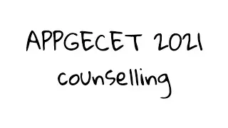 APPGECET 2021 counselling dates |Appgecet 2021 registration