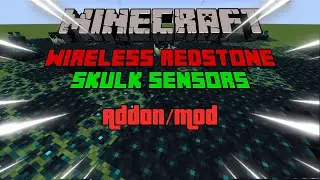First look at minecraft pe/bedrock CAVEs AND CLIFF Skulk sensors/growth and wireless redstore(ADDON)