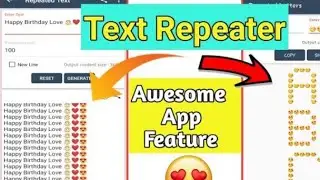 Text repeater app kaise chalaye || Text repeater app name