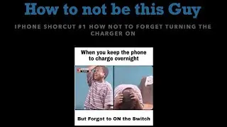 iphone shortcuts automation 1: How to not forget turning on the power when  connecting your cable