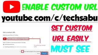How to enable custom url in you tube channel || apply   Custom URL For Youtube Channel