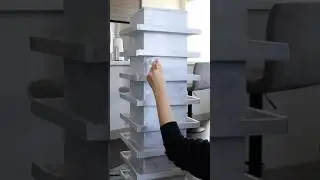 Painting my rotating nail polish tower a new color 🎨