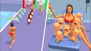 Pregnant Runner 👸🍼👶 All Levels Gameplay Trailer Android,ios - Hit Games