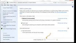 How to adjust brightness on Laptop, Windows 7