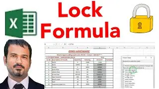 how to lock formula in excel sheet