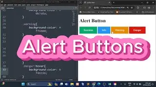 How to make Alert Button using HTML and CSS?