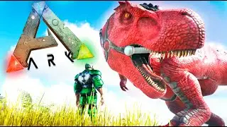 ARK DESTROZANDO CASAS CON UN T-REX ALPHA !!! EPIC RAIDEO CON UN REX ARK SURVIVAL EVOLVED Makiman
