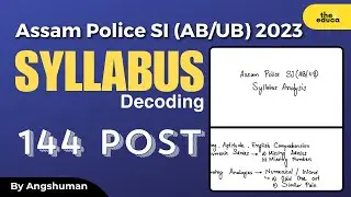 Assam Police SI Syllabus 2023 | Important topics 🔥