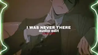 I was never there - the weeknd [audio edit]