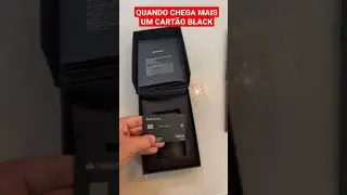 QUANDO CHEGA MAIS UM CARTÃO DE CRÉDITO BLACK #shorts #SANTANDER #UNIQUE #C6CARBON #itaucard #c6bank