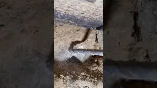 Бурение бетона в слоумо.     