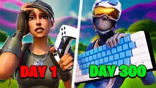 My 300 Day Fortnite CONTROLLER to KEYBOARD and MOUSE Progression…