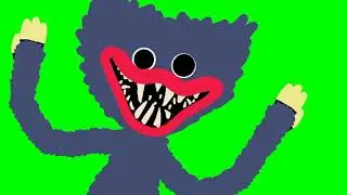 two huggy wuggy jumpscare green screen!
