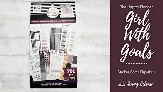 Girls With Goals | Sticker Book Flip-Thru | The Happy Planner | MAMBI | Spring Release 2021