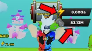 *NEW* Over 8 QUADRILLION ENERGY and 80 MILLION STRENGTH on Roblox Strongman Simulator !