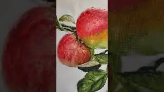 №121 Постирана. Высушена. #Ночка #яблоки #анна #вышивка #вышивканазаказ