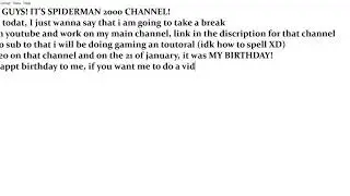 I'm gonna Take a Break from YOUTUBE.