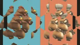 Hen and chief dog dance aram sam sam song  angle mirror effects 