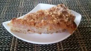 Насыпной яблочный пирог 3 стакана. Манник