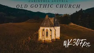 30fps / 4K old look Mavic 3 sunrise time - The old Gothic church anno 1450 carinthia