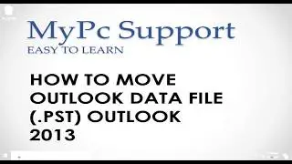 How to move an Outlook data file - outlook pst location