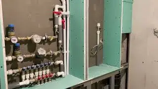 Инсталляция, обшивка гкл с коробами и простенками.