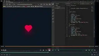 html css animation coding heart