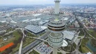 Olympiaturm München Rundgang München 4K