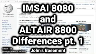 IMSAI 8080 #5 - MITS Altair 8800 vs IMSAI 8080 pt.1 (Memory Protect & Program Output Display)