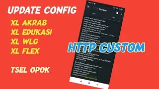 Update Config Terbaru XL dan Tsel Telkom